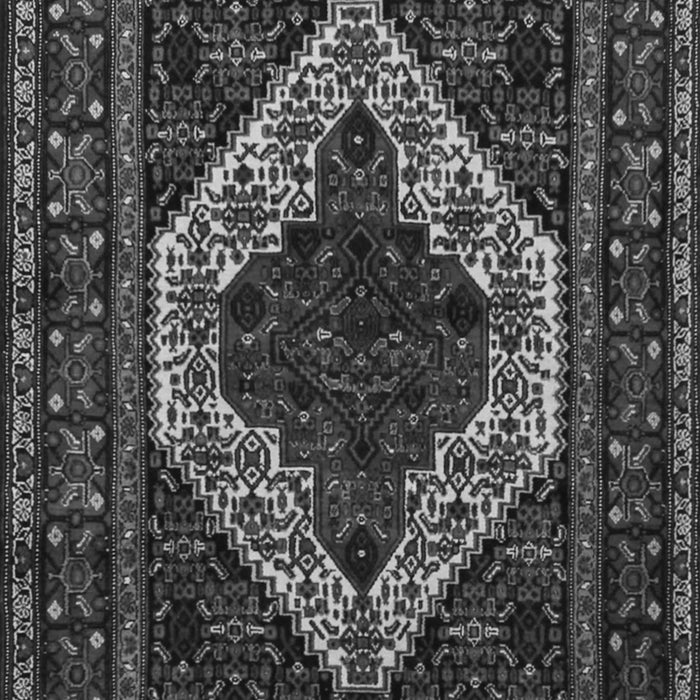 Serging Thickness of Machine Washable Persian Gray Traditional Rug, wshtr2230gry
