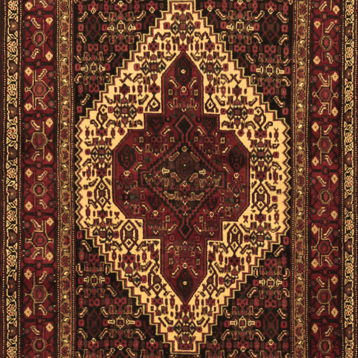 Machine Washable Persian Brown Traditional Rug, wshtr2230brn
