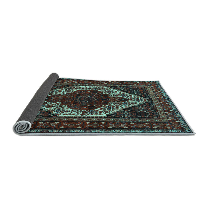 Sideview of Persian Light Blue Traditional Rug, tr2230lblu