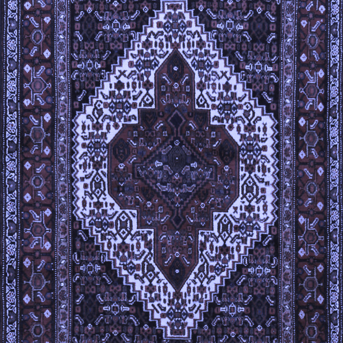 Machine Washable Persian Blue Traditional Rug, wshtr2230blu
