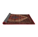 Sideview of Traditional Sienna Brown Persian Rug, tr2231