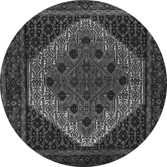 Machine Washable Persian Gray Traditional Rug, wshtr2231gry