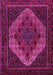 Machine Washable Persian Pink Traditional Rug, wshtr2231pnk