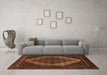 Machine Washable Persian Brown Traditional Rug in a Living Room,, wshtr2231brn