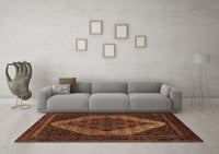 Machine Washable Persian Brown Traditional Rug, wshtr2231brn