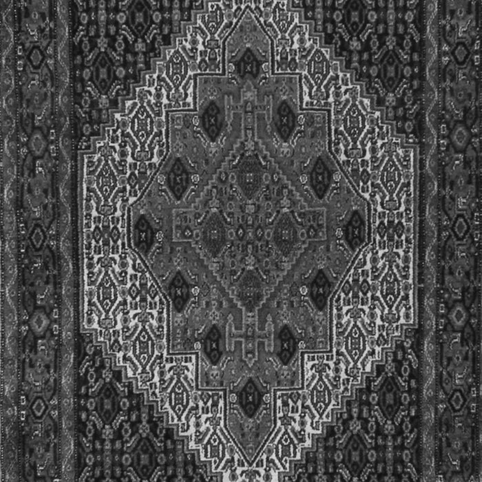 Serging Thickness of Machine Washable Persian Gray Traditional Rug, wshtr2231gry