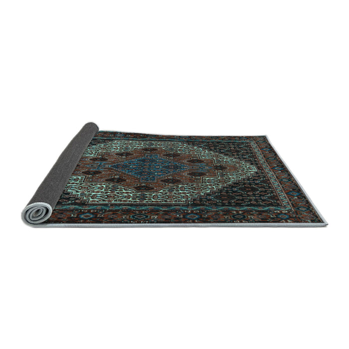 Sideview of Persian Light Blue Traditional Rug, tr2231lblu