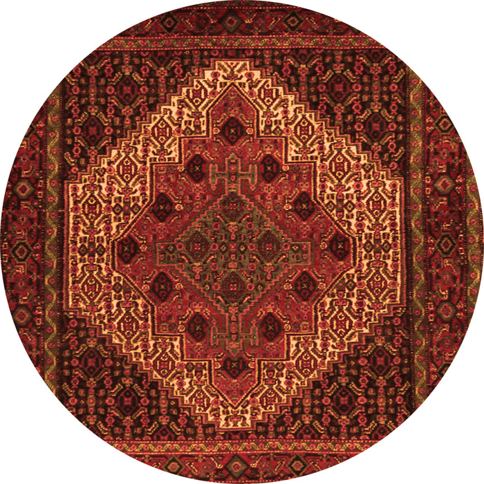 Square Persian Orange Traditional Rug, tr2231org