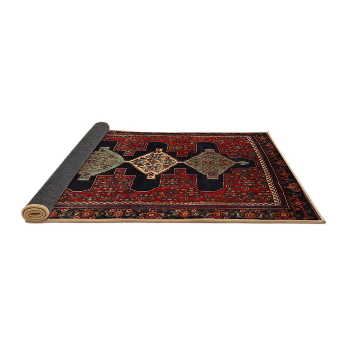 Sideview of Traditional Chestnut Brown Persian Rug, tr2232