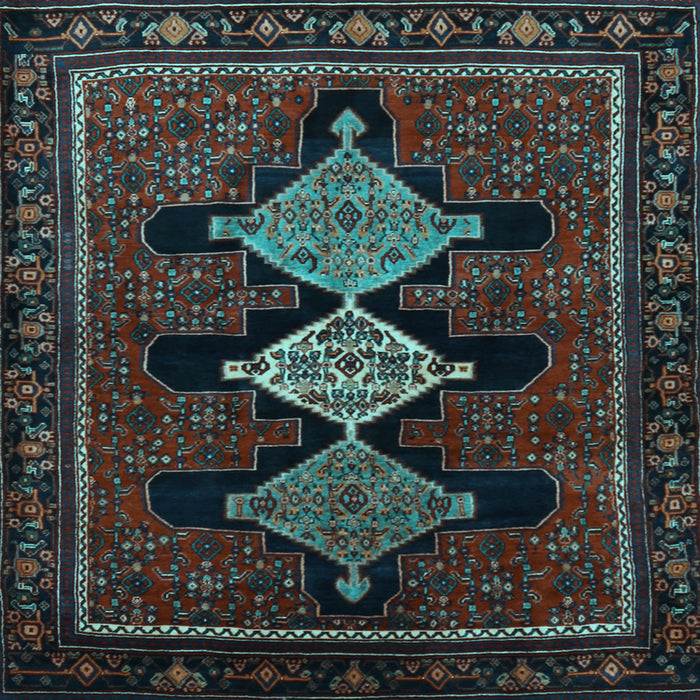 Square Persian Light Blue Traditional Rug, tr2232lblu