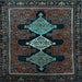 Square Persian Light Blue Traditional Rug, tr2232lblu