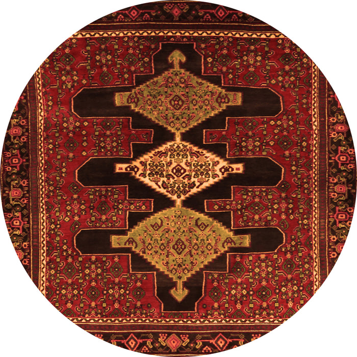 Square Persian Orange Traditional Rug, tr2232org