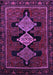 Machine Washable Persian Purple Traditional Area Rugs, wshtr2232pur