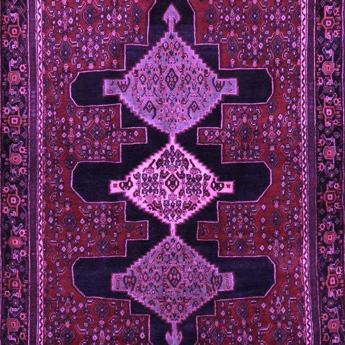 Machine Washable Persian Purple Traditional Area Rugs, wshtr2232pur