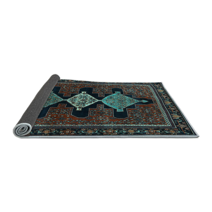 Sideview of Persian Light Blue Traditional Rug, tr2232lblu