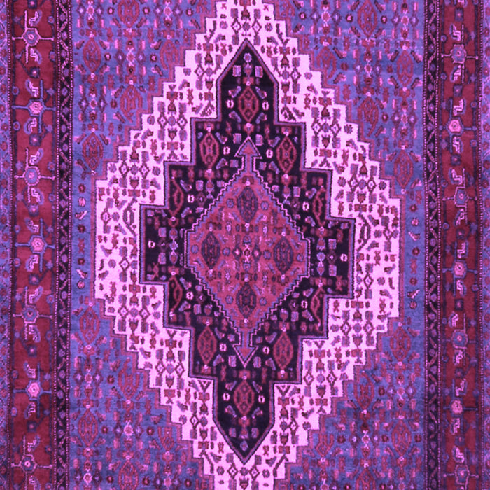 Machine Washable Persian Purple Traditional Area Rugs, wshtr2233pur