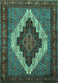 Persian Turquoise Traditional Rug, tr2233turq