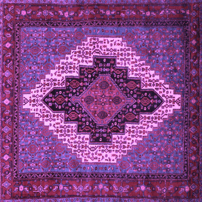 Square Persian Purple Traditional Rug, tr2233pur