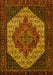 Machine Washable Persian Yellow Traditional Rug, wshtr2234yw