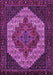 Machine Washable Persian Purple Traditional Area Rugs, wshtr2234pur