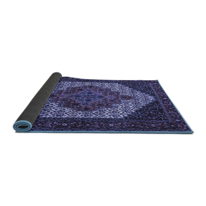 Sideview of Persian Blue Traditional Rug, tr2234blu