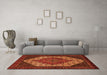 Machine Washable Persian Orange Traditional Area Rugs in a Living Room, wshtr2234org