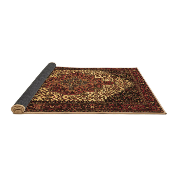 Sideview of Persian Brown Traditional Rug, tr2234brn