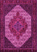 Machine Washable Persian Pink Traditional Rug, wshtr2234pnk