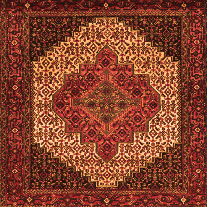 Serging Thickness of Persian Orange Traditional Rug, tr2234org