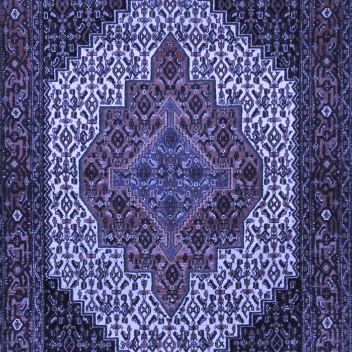 Machine Washable Persian Blue Traditional Rug, wshtr2234blu