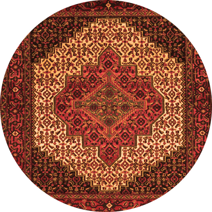 Square Persian Orange Traditional Rug, tr2234org