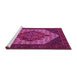 Sideview of Machine Washable Persian Pink Traditional Rug, wshtr2234pnk