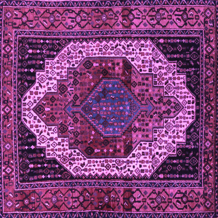 Square Persian Purple Traditional Rug, tr2235pur