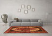 Machine Washable Persian Orange Traditional Area Rugs in a Living Room, wshtr2235org