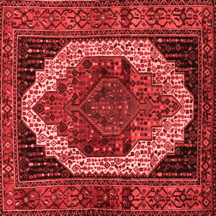 Machine Washable Persian Red Traditional Rug, wshtr2235red