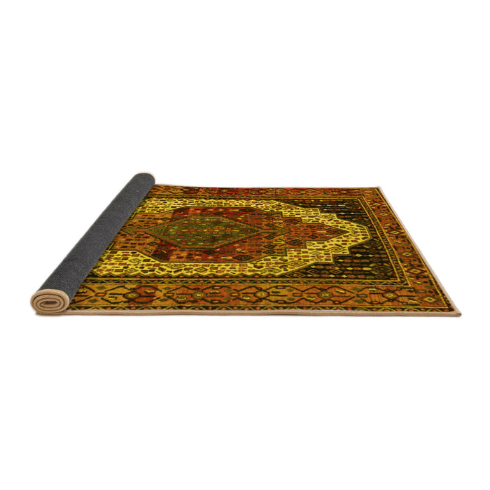 Sideview of Persian Yellow Traditional Rug, tr2235yw
