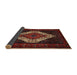 Sideview of Traditional Reddish Brown Persian Rug, tr2236