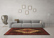 Machine Washable Persian Brown Traditional Rug in a Living Room,, wshtr2236brn