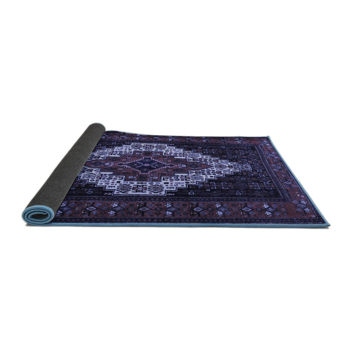 Sideview of Persian Blue Traditional Rug, tr2236blu