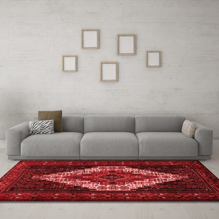 Traditional Red Washable Rugs
