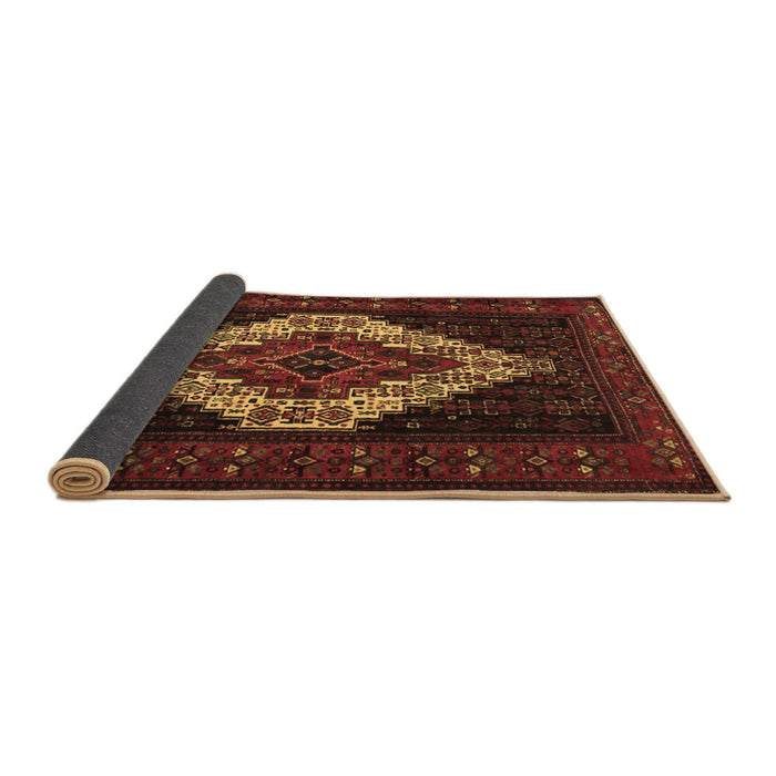 Sideview of Persian Brown Traditional Rug, tr2236brn