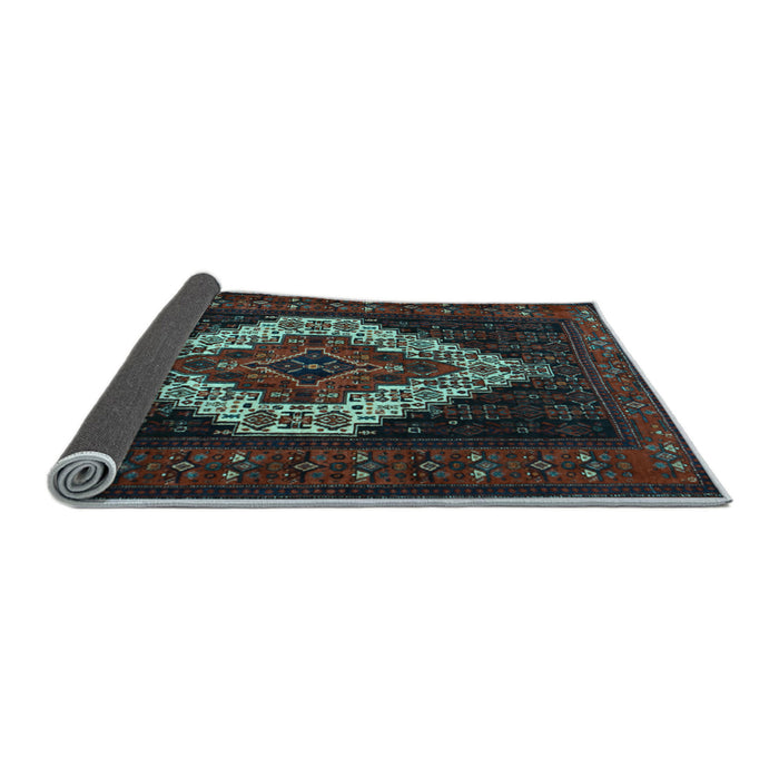 Sideview of Persian Light Blue Traditional Rug, tr2236lblu