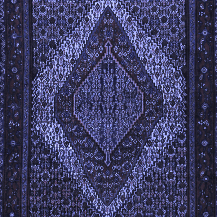 Machine Washable Persian Blue Traditional Rug, wshtr2237blu