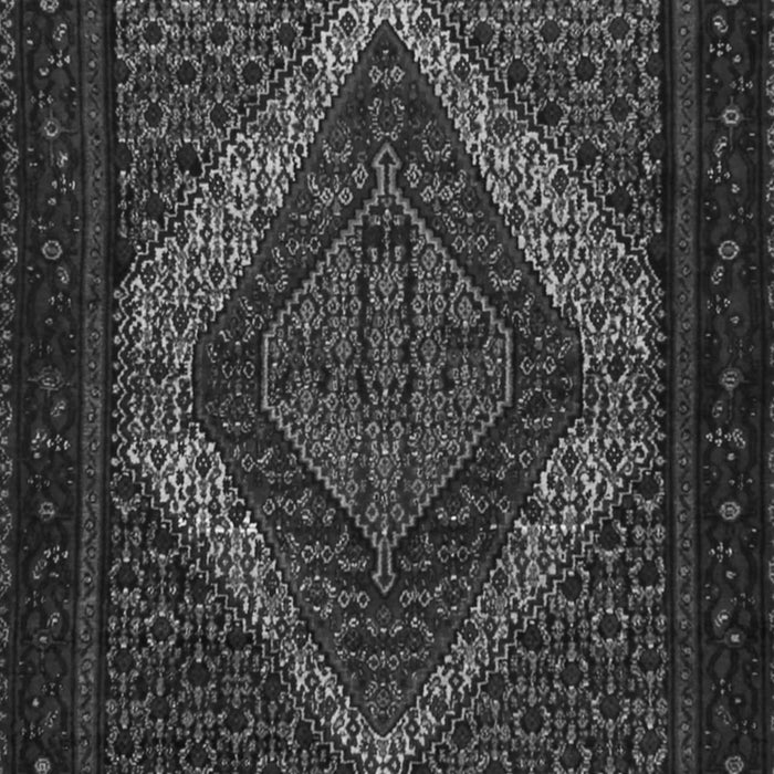 Serging Thickness of Machine Washable Persian Gray Traditional Rug, wshtr2237gry