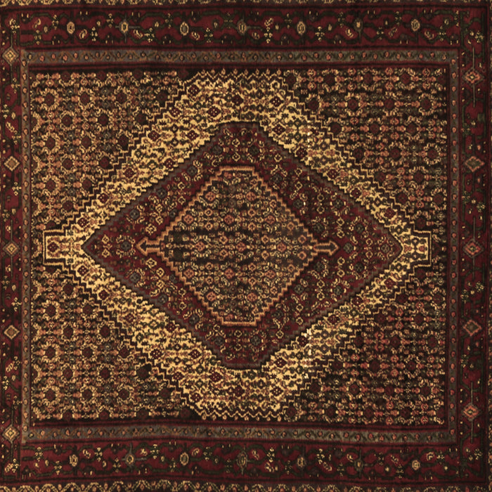 Square Persian Brown Traditional Rug, tr2237brn
