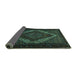 Sideview of Persian Turquoise Traditional Rug, tr2237turq