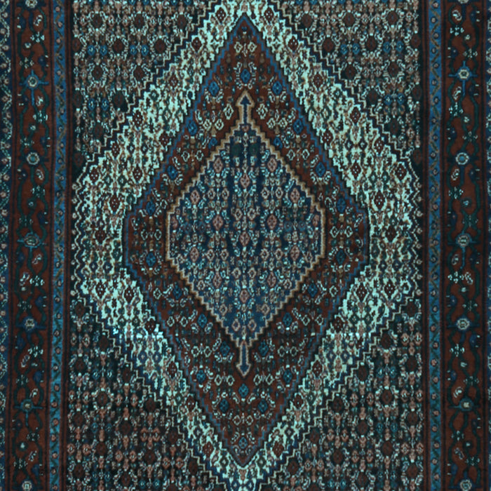 Machine Washable Persian Light Blue Traditional Rug, wshtr2237lblu