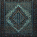 Square Persian Light Blue Traditional Rug, tr2237lblu