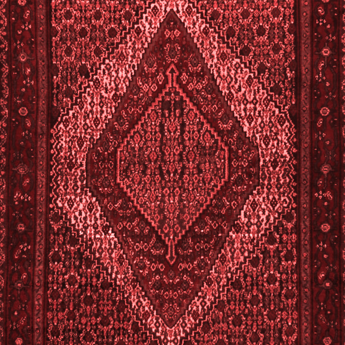 Machine Washable Persian Red Traditional Rug, wshtr2237red