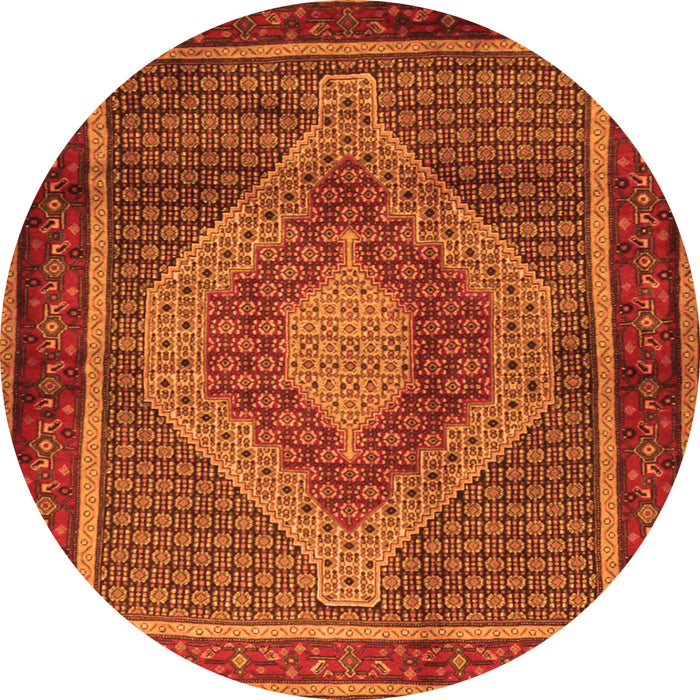 Square Persian Orange Traditional Rug, tr2238org
